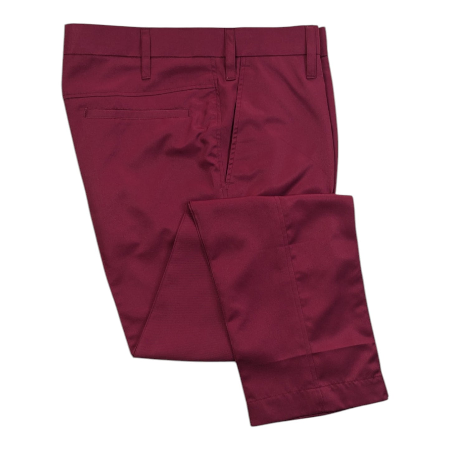 Burgundy Stay-Pressed Trousers