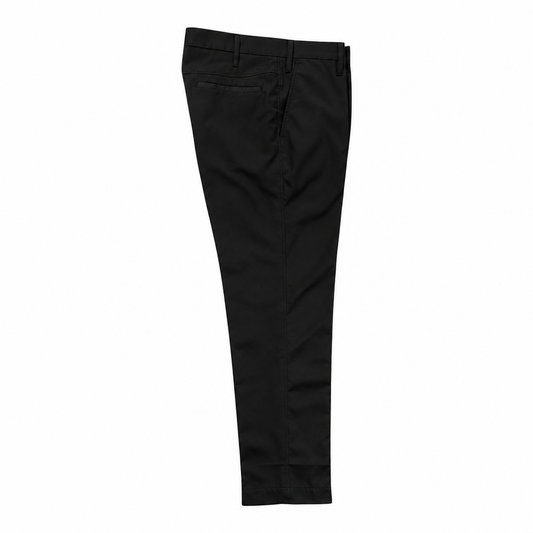 Black Stay-Pressed Trousers