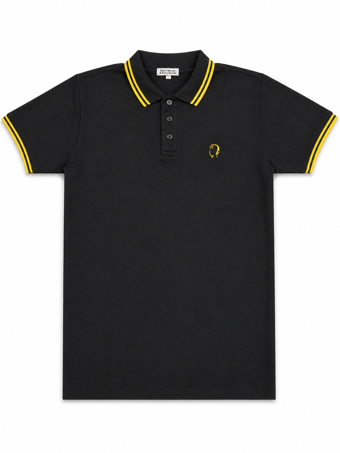 Black/Yellow/Yellow Polo