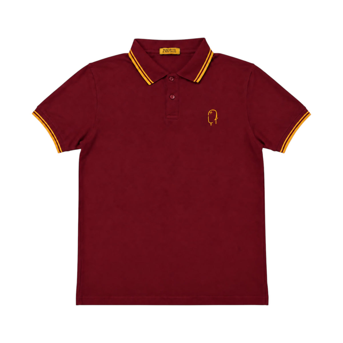 Oxblood/Gold Polo