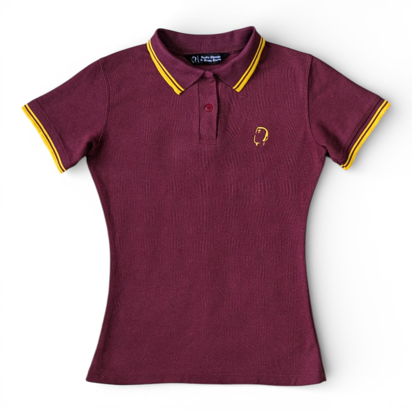 Ladies' Burgundy/Gold Polo