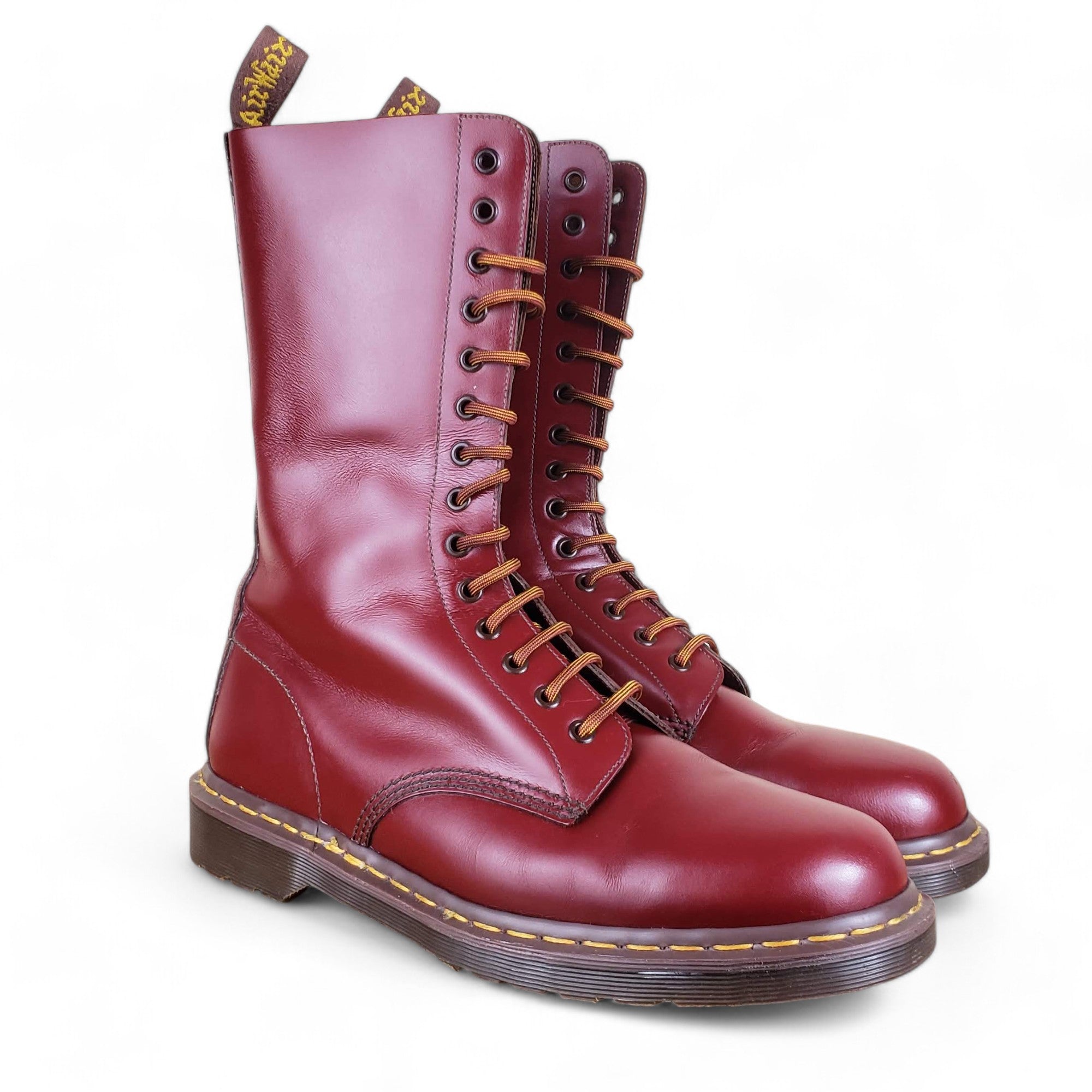 2014 2015 Oxblood UK10 US11 Doc Marten 1914 14 Eye Boots Head s Threads and Heavy Treads