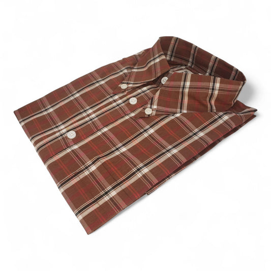 Brick Short-Sleeve Button-Down