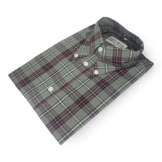 Salvia Short-Sleeve Button-Down