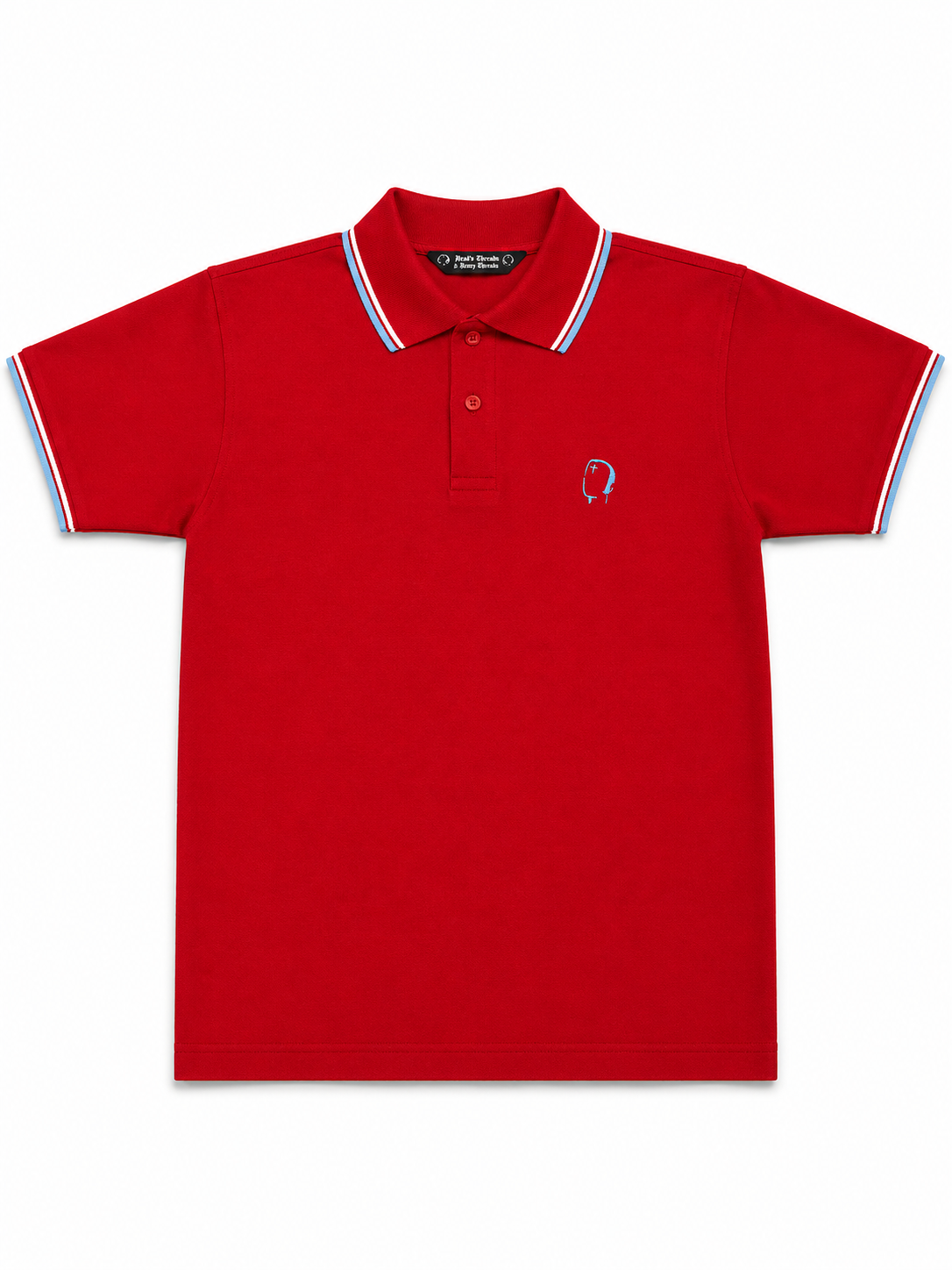 Red/White/Sky Blue Polo