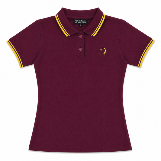 Ladies' Burgundy/Gold Polo