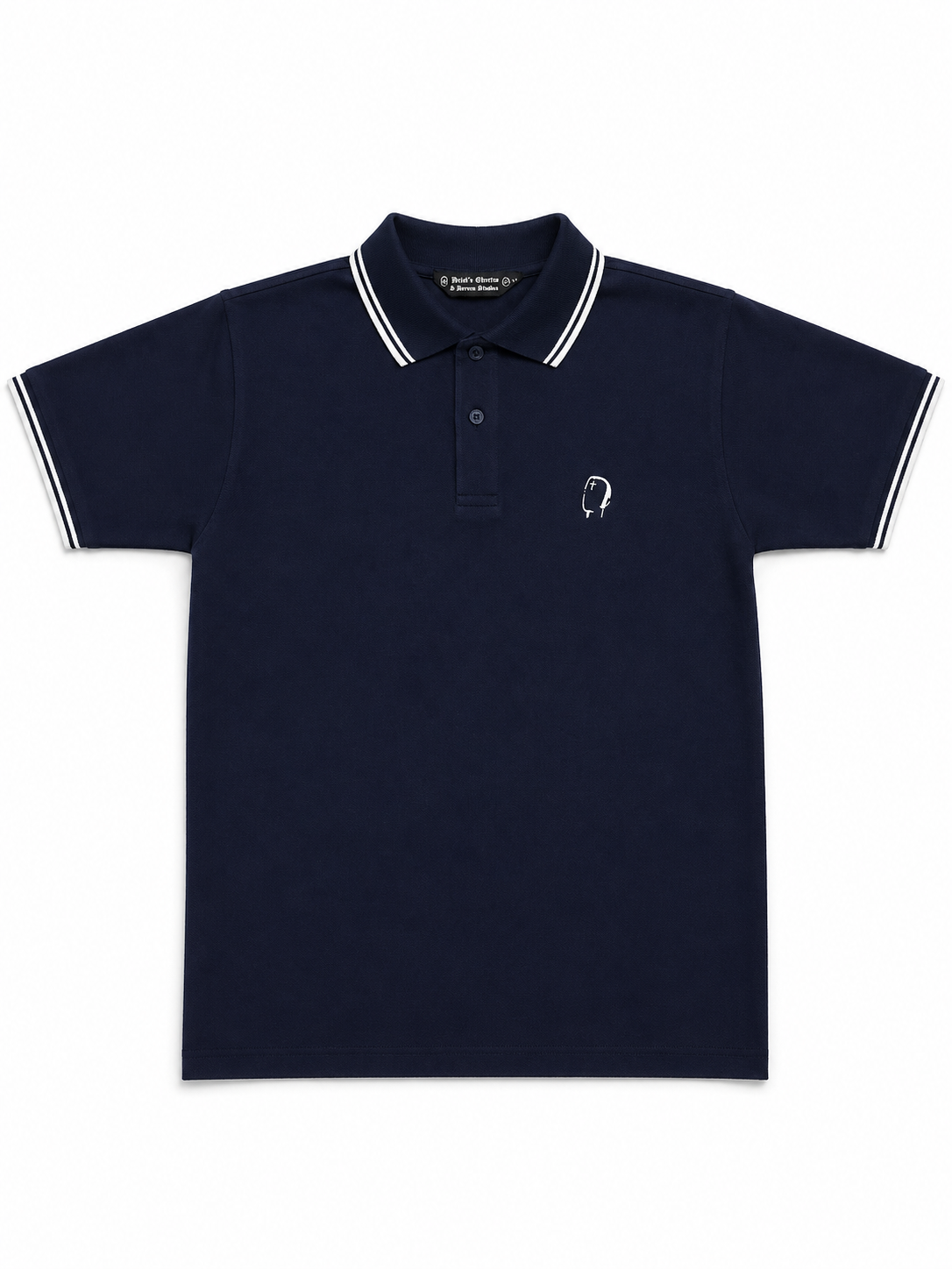 Navy/White/White Polo