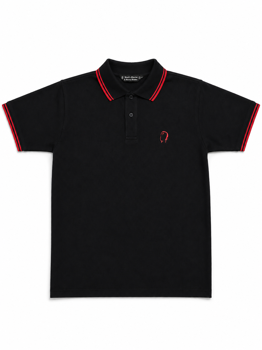 Black/Red/Red Polo