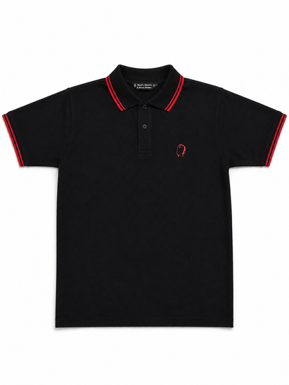 Black/Red/Red Polo
