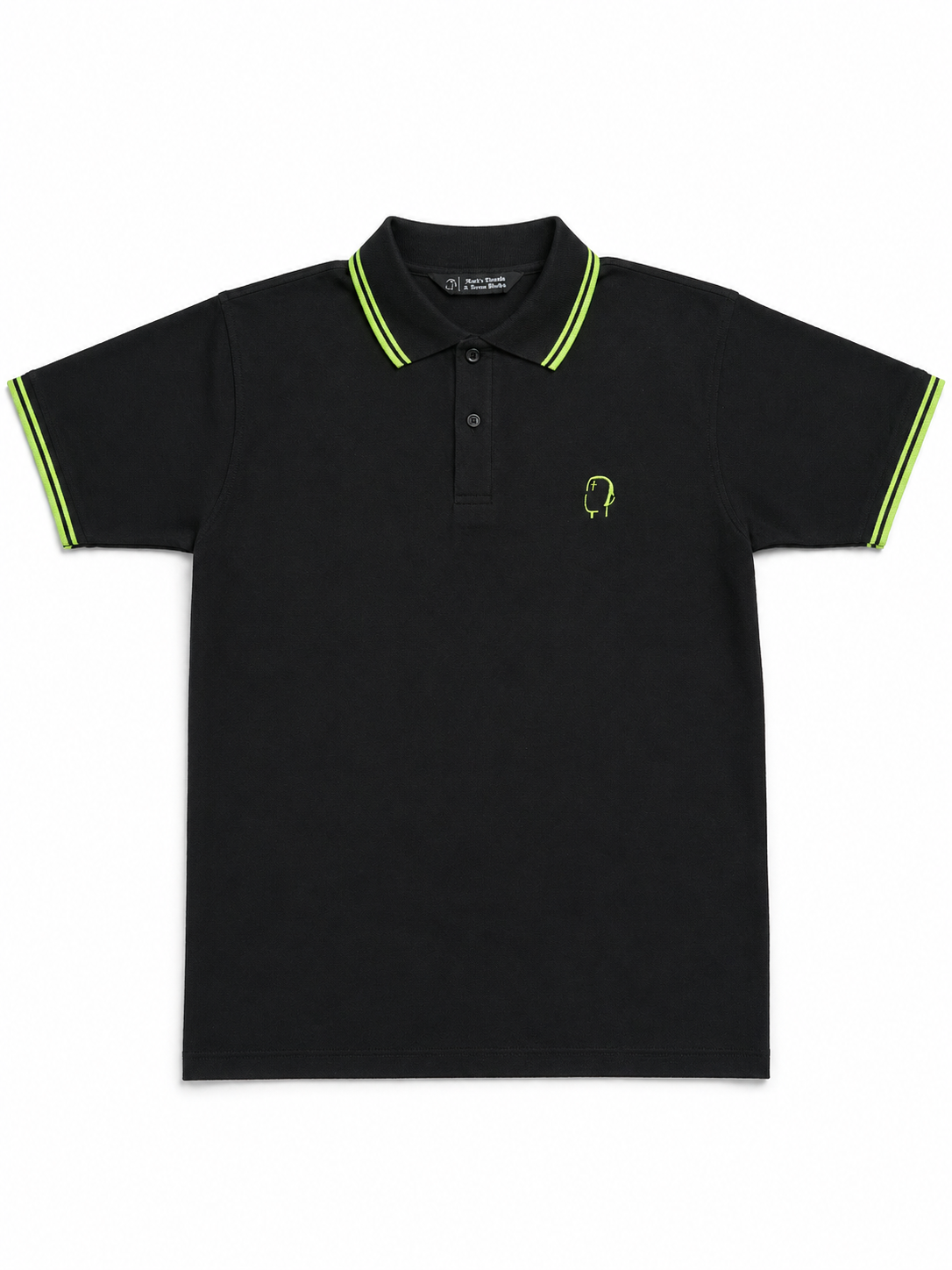 Black/Lime/Lime Polo