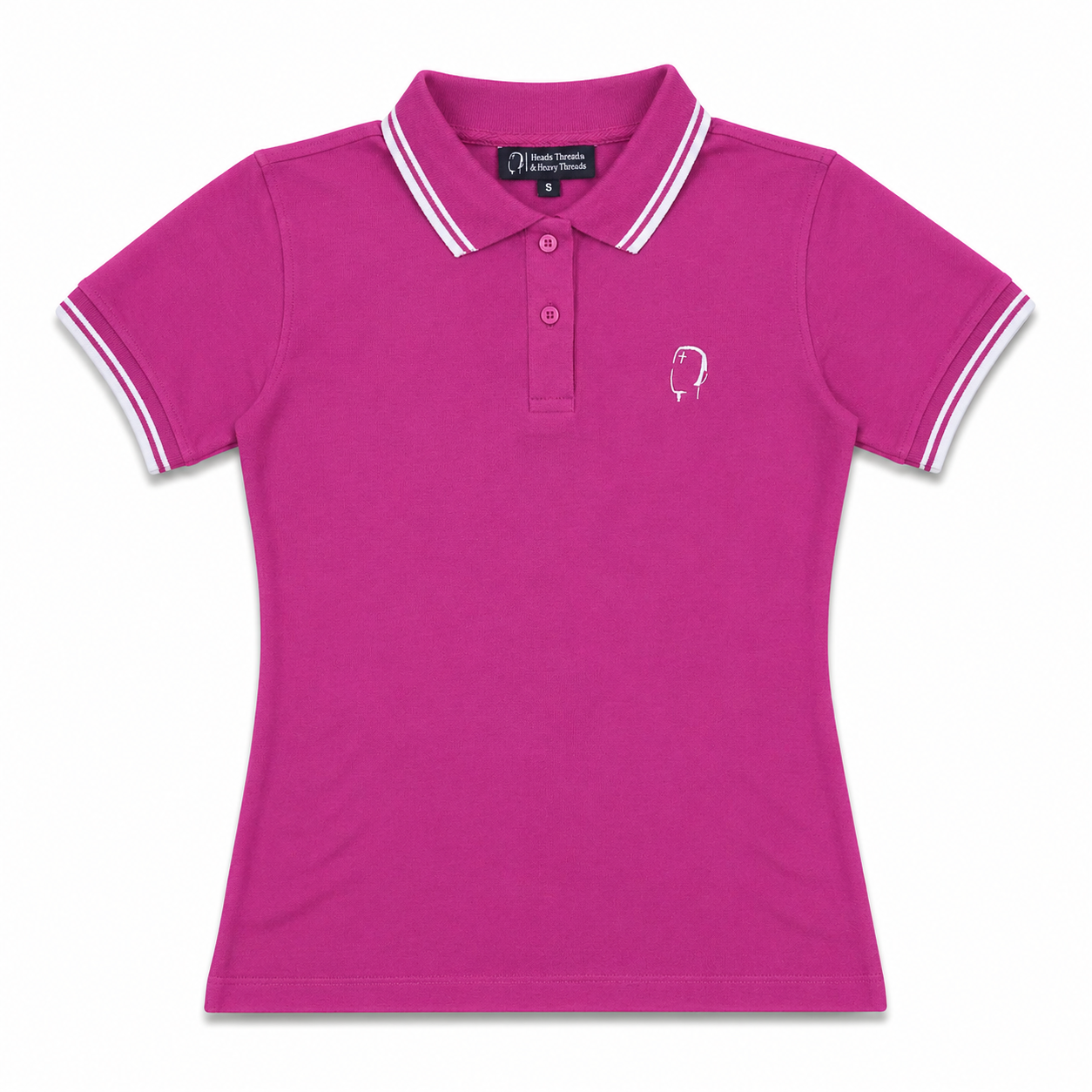 Ladies' Pink/White Polo