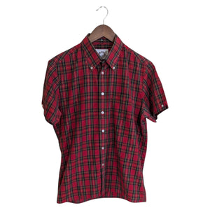 Large Brutus Trimfit Red Tartan Short-Sleeve