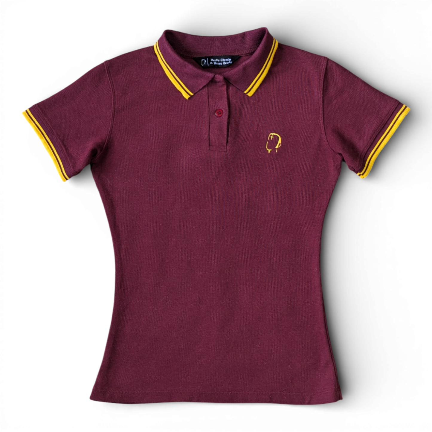 Ladies' Burgundy/Gold Polo