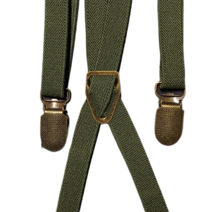 Clip-on Braces w/ Brass Hardware