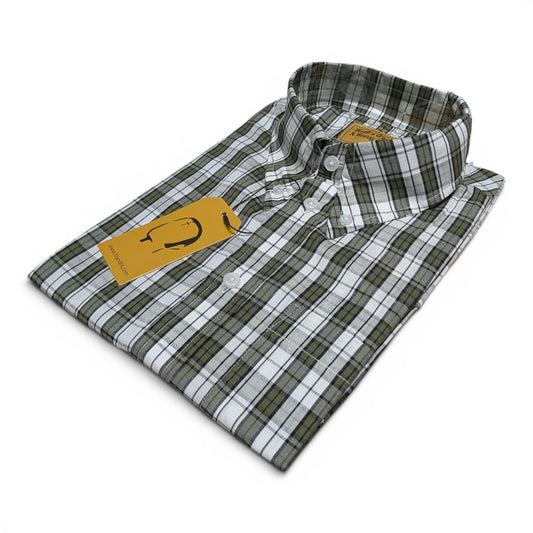 Olive Drab Short-Sleeve Button-Down