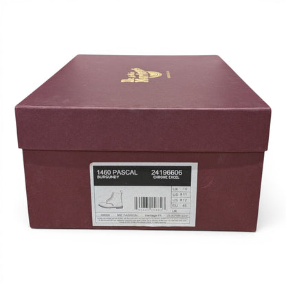 UK10/US11 NIB Horween No. 8 Burgundy/Oxblood CXL Dr. Martens Boots Made in England 1460 Pascal