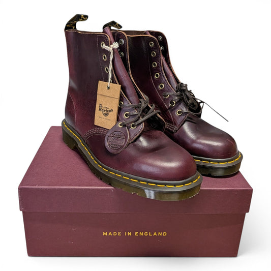 UK10/US11 NIB Horween No. 8 Burgundy/Oxblood CXL Dr. Martens Boots Made in England 1460 Pascal