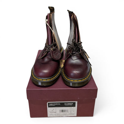 UK10/US11 NIB Horween No. 8 Burgundy/Oxblood CXL Dr. Martens Boots Made in England 1460 Pascal
