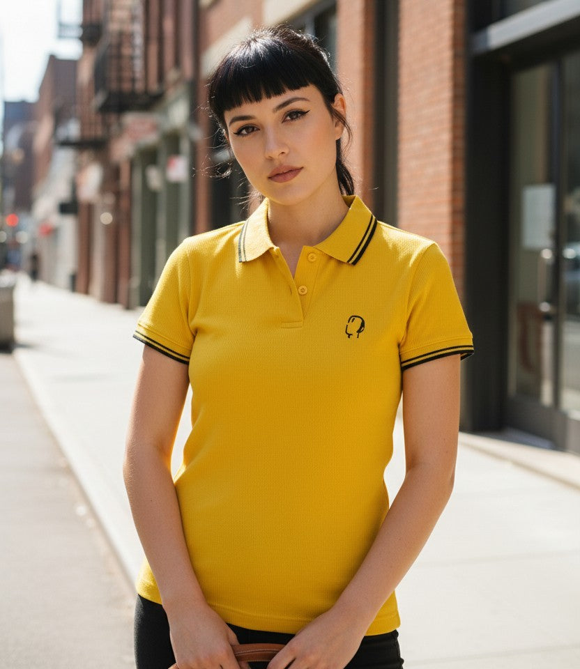 Ladies' Yellow/Black Polo