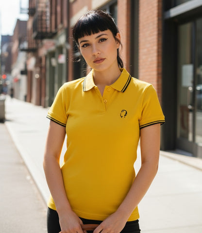 Ladies' Yellow/Black Polo